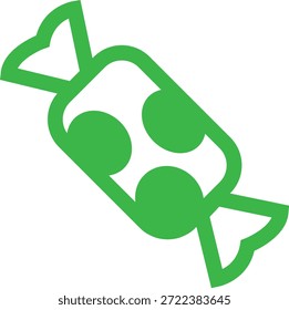 Icono de dulces de caramelo en estilo de línea plana colorida con confitería, postre, golosinas, bombones, azúcar, bocadillos y Elementos sinónimos relacionados para gráficos de vacaciones, empaques, diseño de fiesta y decoración
