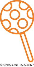 Icono de dulces de caramelo en estilo de línea plana colorida con confitería, postre, golosinas, bombones, azúcar, bocadillos y Elementos sinónimos relacionados para gráficos de vacaciones, empaques, diseño de fiesta y decoración