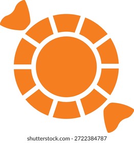 Icono de dulces de caramelo en estilo de línea plana colorida con confitería, postre, golosinas, bombones, azúcar, bocadillos y Elementos sinónimos relacionados para gráficos de vacaciones, empaques, diseño de fiesta y decoración