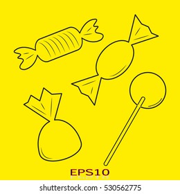 Candy, sweets, vector illustration EPS 10