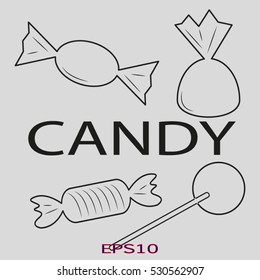 Candy, sweets, vector illustration EPS 10