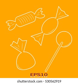 Candy, sweets, vector illustration EPS 10