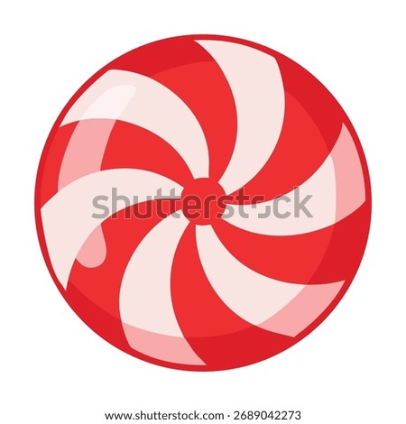 candy swirl in red and pink peppermint design	