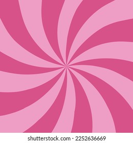 Candy swirl vector illustration pink background