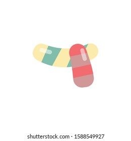 candy symbol icon christmas vector