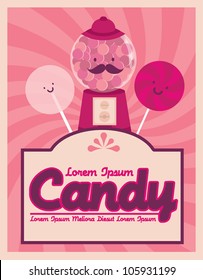 candy template vector/illustration