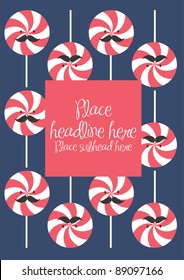 candy template vector/illustration