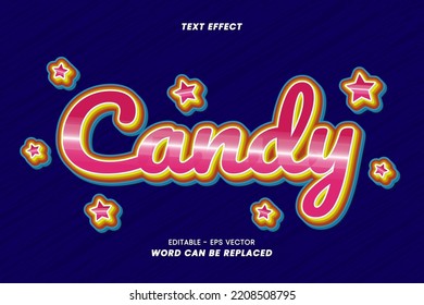 Candy Text Effects Editable stickers and effects can be used in Graphic Styles settings.