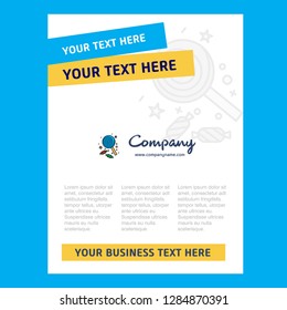 Candy  Title Page Design for Company profile ,annual report, presentations, leaflet, Brochure Vector Background