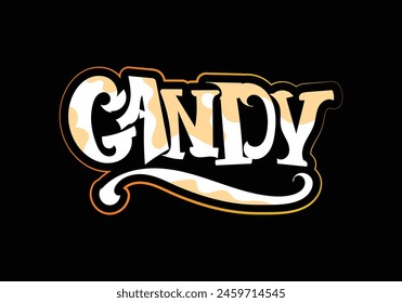 CANDY typography word style design