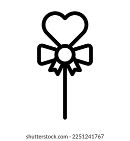 candy valentine icon outline style illustration vector and logo. Icon sign from modern collection for web. Nice design perfect.