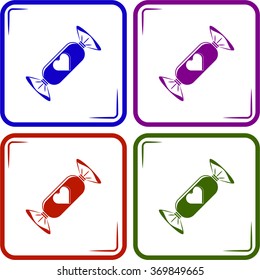 Candy - Valentine's Day vector icon