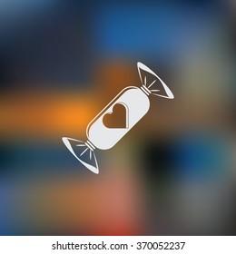 Candy - Valentine's Day vector icon