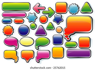 Candy vector bubles.