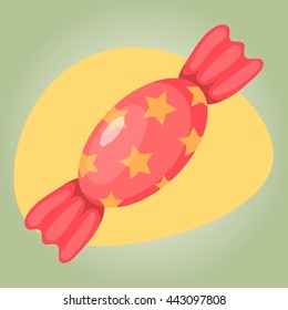 Candy vector colorful icon. Vector illustration in cartoon style