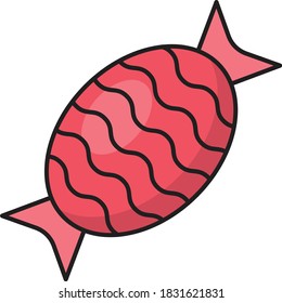 candy vector colour line icon 