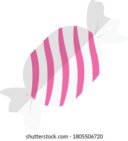 candy vector flat color icon 