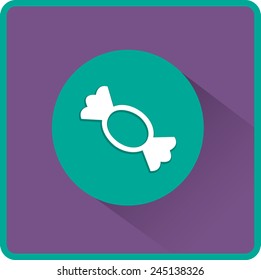 Candy vector flat icon