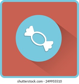 Candy vector flat icon