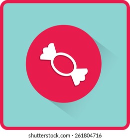 Candy vector flat icon