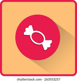 Candy vector flat icon