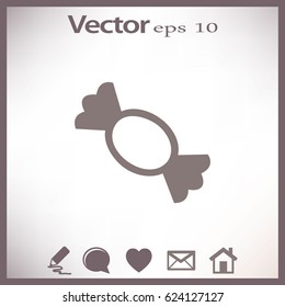 Candy vector flat icon