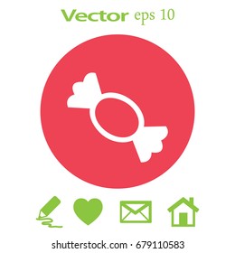 Candy vector flat icon