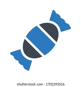 candy vector glyph color icon 