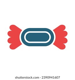 Candy Vector Glyph Two Color Icon For Personal And Commercial Use.
