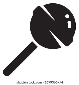 Candy vector icon Black Symbol