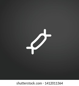 Candy vector icon. Candy concept stroke symbol design. Thin graphic elements vector illustration, outline pattern for your web site design, logo, UI. EPS 10.