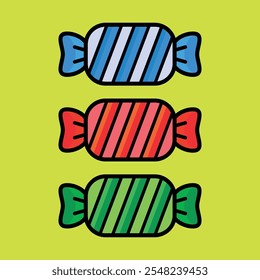 Elemento de design de ícone do vetor de doces