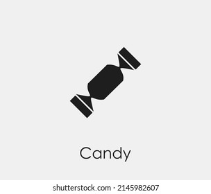 Candy vector icon. Editable stroke. Symbol in Line Art Style for Design, Presentation, Website or Apps Elements, Logo. Pixel vector graphics - Vector