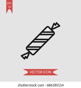 Candy vector icon, illustration symbol