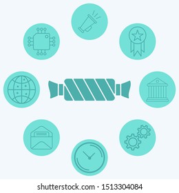 Candy vector icon sign symbol