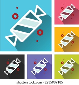 Candy vector icon, sweets icon, candies, desserts, sweets symbol, toffees icon,   Candy logo, Candy icon vector icons set