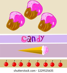 candy vector illustration
