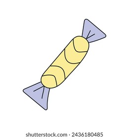 Candy. Vector illustration in doodle style. Isolated on white background