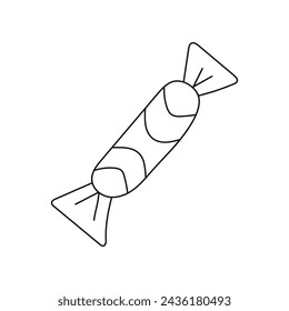 Candy. Vector illustration in doodle style. Isolated on white background