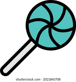 ilustración vectorial de caramelo aislada en un fondo transparente. iconos vectoriales de color para el concepto o los gráficos web.