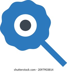 candy vector illustration isolated on a transparent background. glyph vector icons for concept or web graphics.