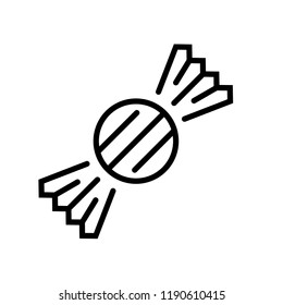 A candy vector illustration in line stroke design
