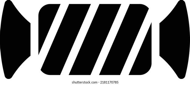 Candy-Vektorgrafik auf transparentem Hintergrund.Hochwertige Symbole.Glyphen-Vektorsymbol für Konzept und Grafikdesign.