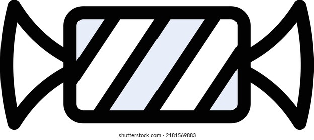 Ilustración de vectores de candy sobre un fondo transparente.Símbolos de calidad premium.Icono vectorial de trazo para el diseño de concepto y gráfico.