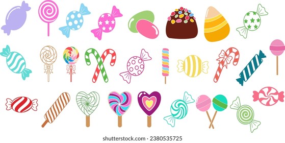 Candy Vector For Print, Candy Clipart, Candy vector Illustration