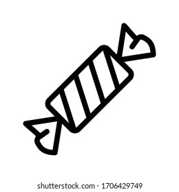 candy vector thin line icon 