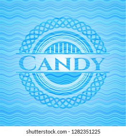 Candy water representation badge.