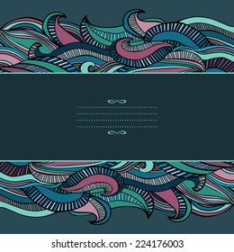 Candy waves background. Abstract background with horizontal wavy striped pattern. Tasty colors for greeting card, invitation or poster. Copy space. Vector file is EPS8.