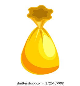 Comida dulce isométrica con chocolate envuelto de dulce. Vector aislado en fondo blanco