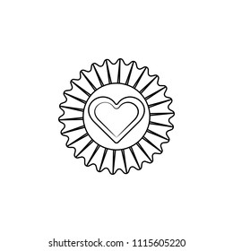 candy wrapper line icon. Element of chocolate icon for mobile concept and web apps. Thin line candy wrapper line icon can be used for web and mobile. Premium icon on white background